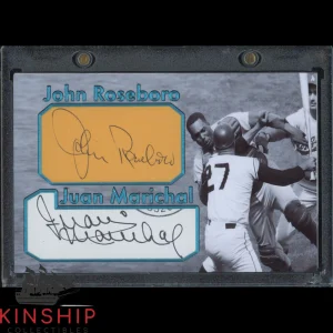 Juan Marichal & John Roseboro signed Cut Custom Card JSA COA Baseball Auto Z2156