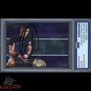 Novak Djokovic signed 2008 Ace Authentic Card PSA DNA Slabbed Tennis Auto C3854