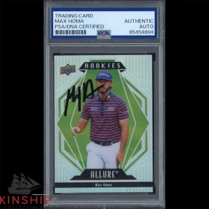 Max Homa signed 2024 Upper Deck Allure Trading Card PSA DNA Slab Golf C3881