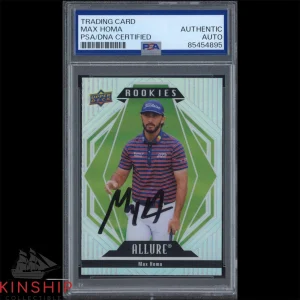 Max Homa signed 2024 Upper Deck Allure Trading Card PSA DNA Slab Golf C3882