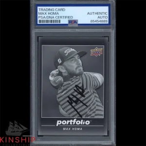 Max Homa signed 2024 Upper Deck Portfolio Trading Card PSA DNA Slab Golf C3878