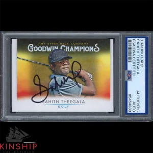 Sahith Theegala signed 2021 Upper Deck Card PSA DNA Slabbed Masters Auto C3868