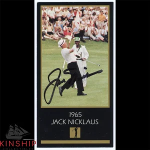 Jack Nicklaus signed 1998 Grand Slam Venture Card GSV JSA COA Masters Golf Z2166