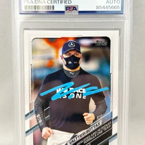 Valtteri Bottas Signed Card 2021 Topps Formula 1 #44 PSA/DNA COA