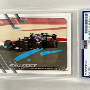 Valtteri Bottas Signed Card 2021 Topps Formula 1 #97 PSA/DNA COA