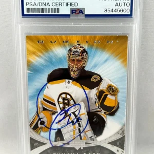 Tuukka Rask Signed Rookie Card 2007-08 Upper Deck UD Ovation #217 PSA/DNA COA