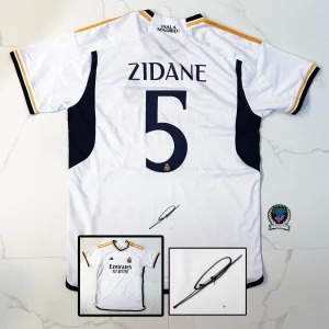 Zinedine Zidane Signed Jersey Real Madrid Barca Beckett BAS COA