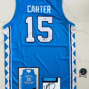 Vince Carter Signed Jersey North Carolina Tar Heels Beckett BAS COA