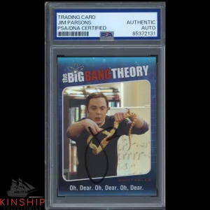 Jim Parsons signed Big Bang Theory Trading Card PSA DNA Slabbed Auto C3897