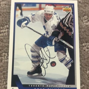 1993-94 Upper Deck #382 Doug Gilmour signed autographed card Toronto Maple Leafs