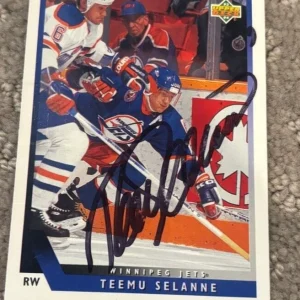 1993-94 Upper Deck - #448 Teemu Selanne signed autographed card