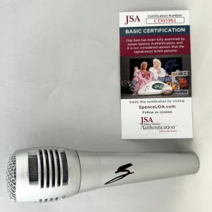 AJ McLean Signed Microphone JSA 1 COA