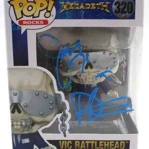 Dirk Verbeuren & James Lomenzo Megadeth Signed Funko Pop w/Beckett COA BP09632