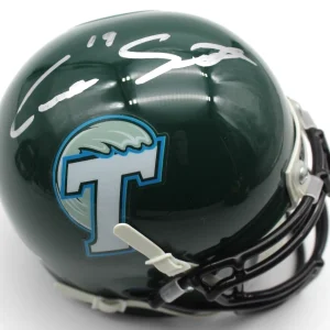 Cairo Santos Signed Tulane Green Wave Mini Football Helmet w/Beckett COA BP59102