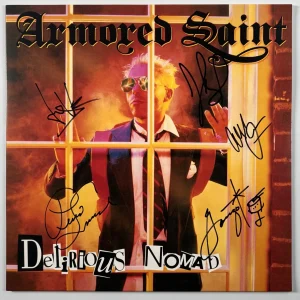 Armored Saint JSA Autograph Signed Album Vinyl Record Delirious Nomad