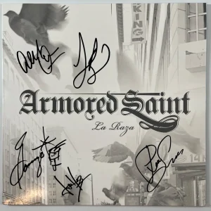 Armored Saint JSA Signed Autograph Record Album Vinyl La Raza
