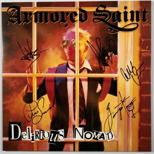 Armored Saint JSA Signed Autograph Record Album Vinyl Delirious Nomad