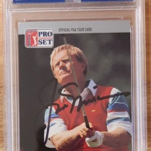 Jack Nicklaus Signed 1990 Pro Set Card w/ PSA/DNA COA Slab