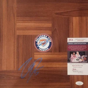 Luguentz Dort Signed Floorboard w/ JSA COA #AT63448 OKC Oklahoma City Thunder Lu