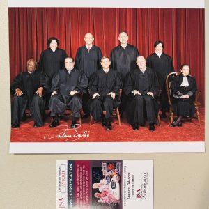 Antonin Scalia Signed Autographed 8x10 Photo JSA Cert US Supreme Court Justice