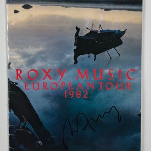 Roxy Music Brian Ferry JSA Autograph Signed Concert Program 1982