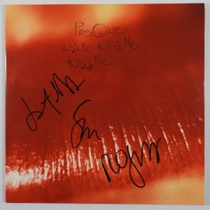 The Cure JSA Robert Smith Simon Gallup + Signed Autograph Album Record Kiss Me