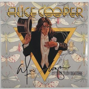 Alice Cooper JSA Signed Autograph Album Record Welcome To My Nightmare