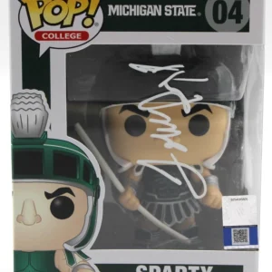 Tom Izzo Michigan State Sparty Signed Funko Pop 04 w/Beckett BAS COA BR32949