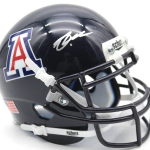 Tetaiora McMillan Signed Arizona Wildcats Mini Football Helmet w/Beckett BR63048