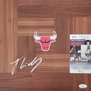 Josh Giddey Signed Floorboard w/ JSA COA #UU39226 OKC Chicago Bulls
