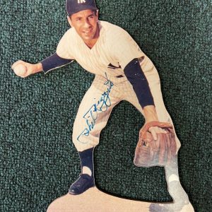 PHIL RIZZUTO NEW YORK YANKEES HOF LEGEND SIGNED AUTOGRAPHED DISPLAY W/COA
