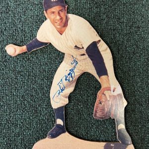 PHIL RIZZUTO NEW YORK YANKEES HOF LEGEND SIGNED AUTOGRAPHED DISPLAY W/COA *