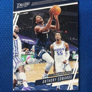 2020-21 PRESTIGE ANTHONY EDWARDS MINNESOTA TIMBERWOLVES RC ROOKIE CARD #58