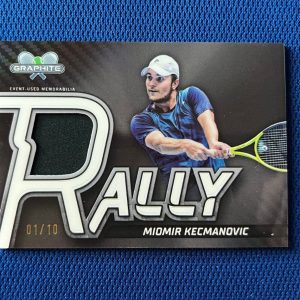 2024 TOPPS GRAPHITE TENNIS MIOMIR KECHMANOVIC BLACK MEMORABILIA /10 CARD #RR-MKC
