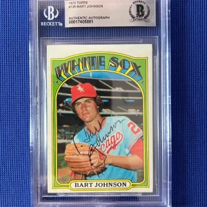 1972 TOPPS BART JOHNSON CHICAGO WHITE SOX SIGNED AUTOGRAPH #126 CARD BECKETT