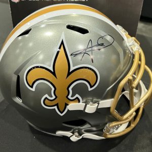 ALVIN KAMARA NEW ORLEANS SAINTS SIGNED AUTO REPLICA FULL SIZE HELMET BECKETT