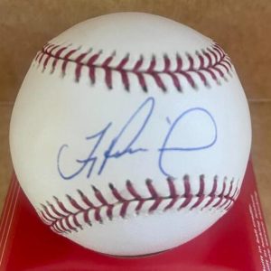 TROY PERCIVAL TIGERS ANGELS/TIGERS SIGNED AUTO M.L. BASEBALL BECKETT AUTH