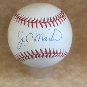 J.C.MARTIN METS SIGNED AUTOGRAPHED VINTAGE N.L. BASEBALL BECKETT AUTH