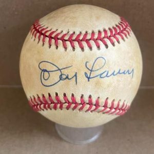 DON LARSEN NY YANKEES SIGNED AUTO VINTAGE A.L. BASEBALL BECKETT AUTH
