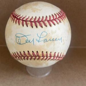 DON LARSEN NY YANKEES SIGNED AUTO VINTAGE A.L. BASEBALL BECKETT AUTH