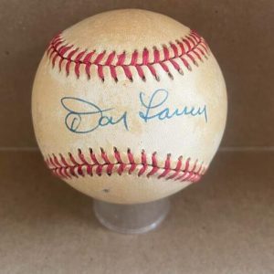 DON LARSEN NY YANKEES SIGNED AUTO VINTAGE A.L. BASEBALL BECKETT AUTH