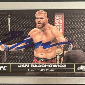 Jan Blachowicz Signed Auto 2024 Topps Chrome UFC Base Card Beckett Coa