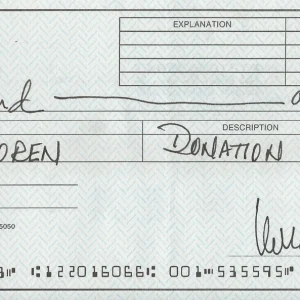 Leonard Cohen REAL hand SIGNED Full Size Personal Check #1 JSA COA Autographed