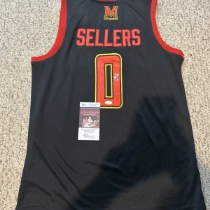 MARYLAND TERRAPINS- SHYANNE SELLERS SIGNED AUTOGRAPH JERSEY JSA COA WNBA STAR