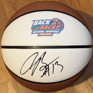 Corey Brewer Signed Autographed Florida Gators Logo Basketball JSA COA