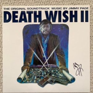 JIMMY PAGE HAND SIGNED DEATHWISH VINYL ALBUM COVER 51/1000 RARE JSA