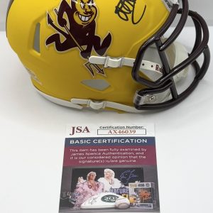Al Michaels Signed Autographed Arizona State Sun Devils Mini Helmet JSA COA