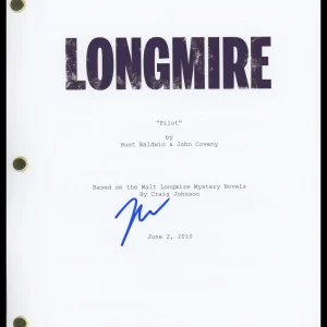 Zahn McClarnon "Longmire" AUTOGRAPH Signed 'Mathias' Pilot Episode Script ACOA