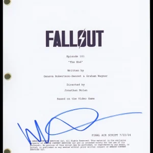 Walton Goggins "Fallout" AUTOGRAPH Signed 'The End' Pilot Episode Script D ACOA