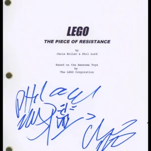 Phil Lord & Christopher Miller "The Lego Movie" SIGNED Sketch Script Screenplay